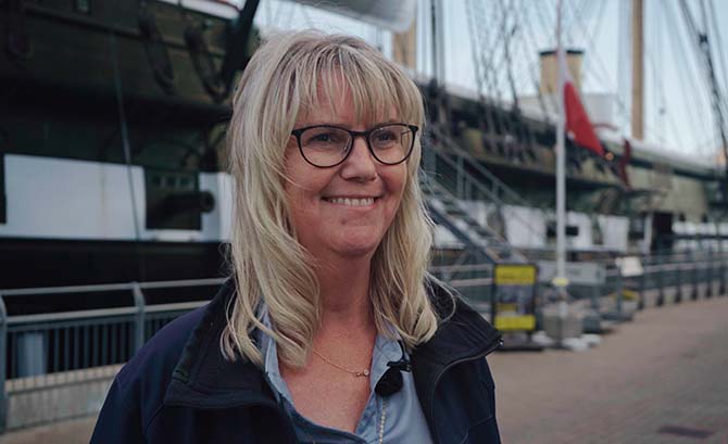 Direktør Karin Buhl Slæggerup fra Fregatten Jylland
