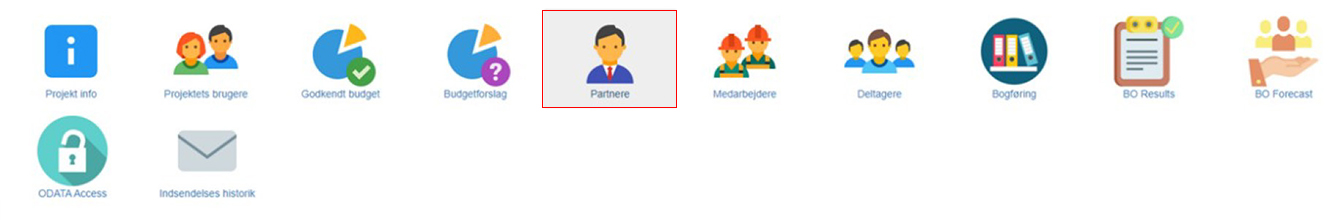 Screendump der viser man skal klikke på partnere