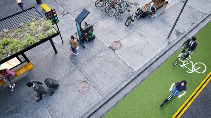 Billede af 3D-generet bybillede